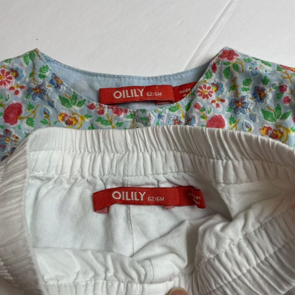 Oilily Blue Floral Top & Ruffle Bloomer Set - Picture 7 of 8